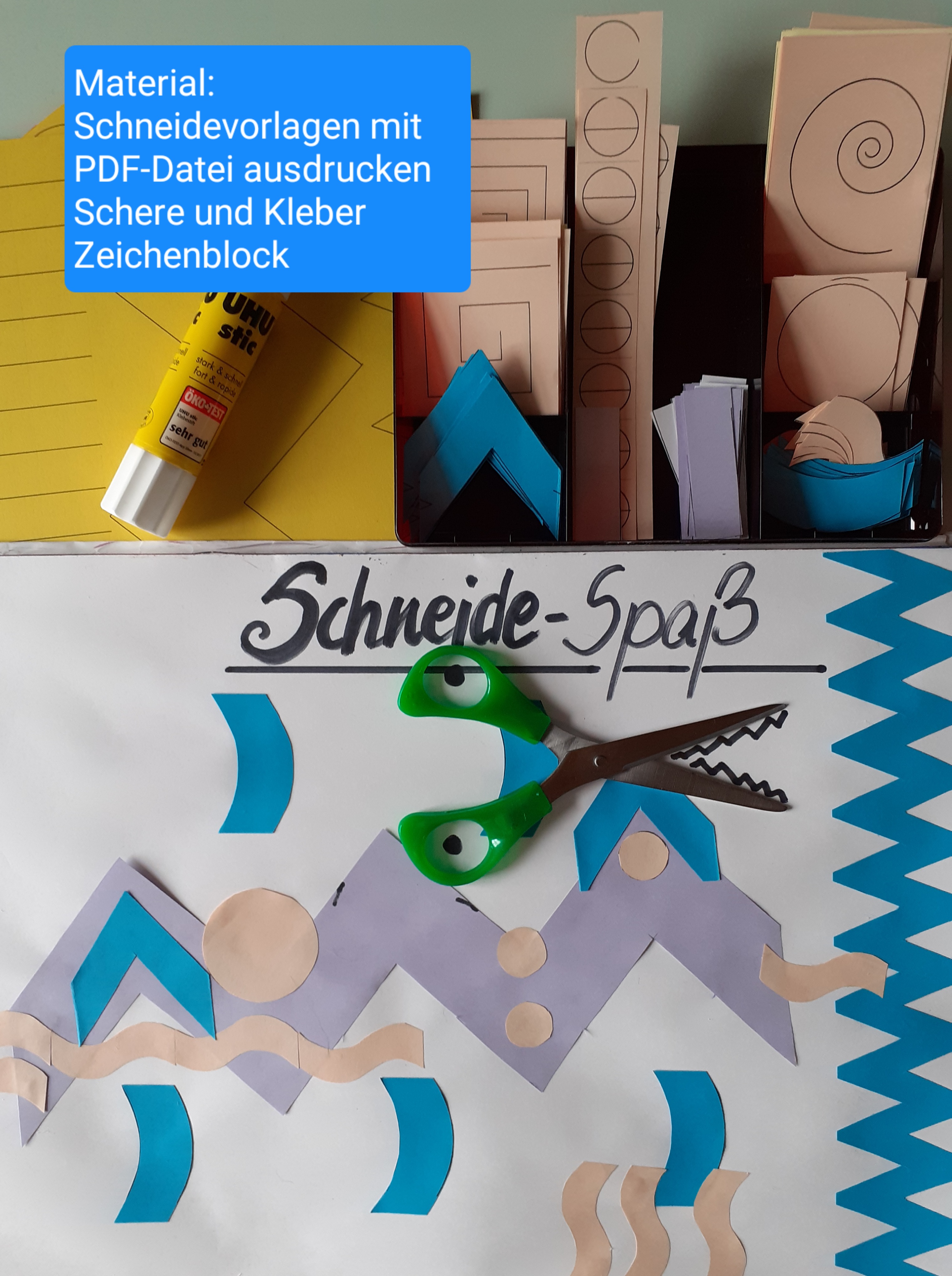 Montessori Schneideübung